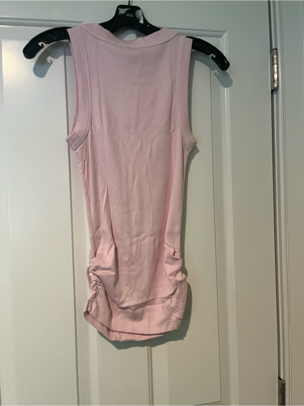 NWT Michael Stars Halley Ribbed Tank with Ruching - Picture 6 of 13